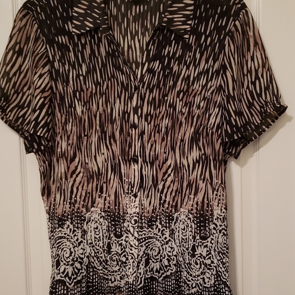 Plus Size Dress Blouse - Picture 1 of 4